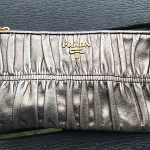 Small Prada metallic color clutch